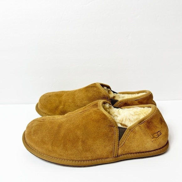 UGG SCUFF ROMEO CHESTNUT MEN SLIP ON SLIPPERS SHOES SIZE USA 10 - Picture 3 of 7